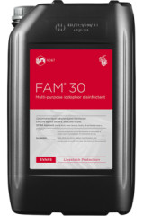 FAM 30, Extrmne silny dezinfekn prpravok na bze jdforu 1 l